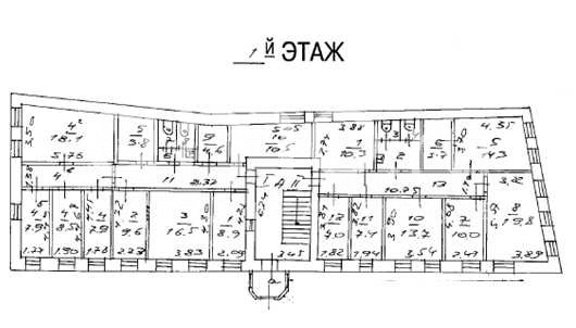 Планировка офиса 519.3 м², 1 этаж, Особняк «г Москва, Александра Солженицына ул., 31, стр. 2»